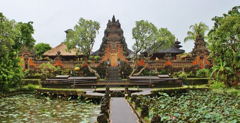 An image of a temple in Bali, Indonesia